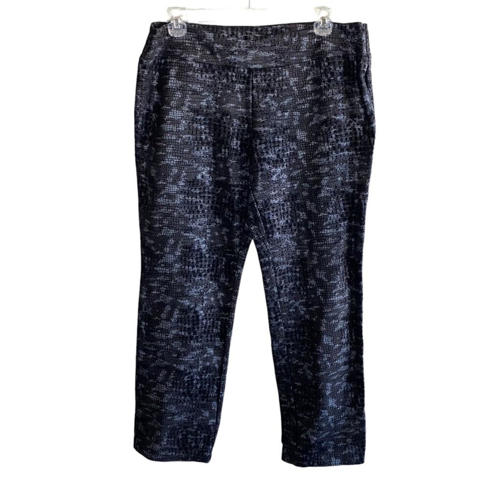Lena Gabrielle Black Textured Pants Size 12 Career‎ Work Trousers